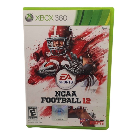NCAA Football 12 Xbox 360 2012 CIB Complete Manual Disc Case Online EUC 2011 Rel - Picture 1 of 10